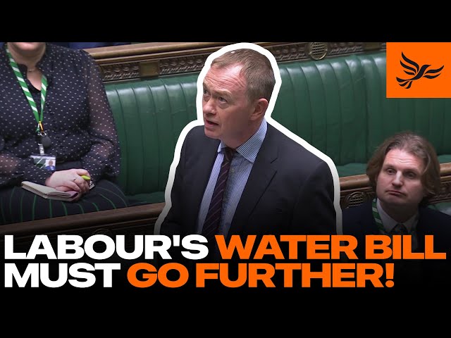 Tim Farron scrutinises Labour's Water Bill during parliamentary ping pong