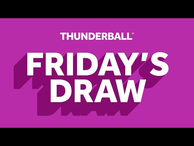 The National Lottery Thunderball draw results Friday 20 December 2024, Thunderball tonight