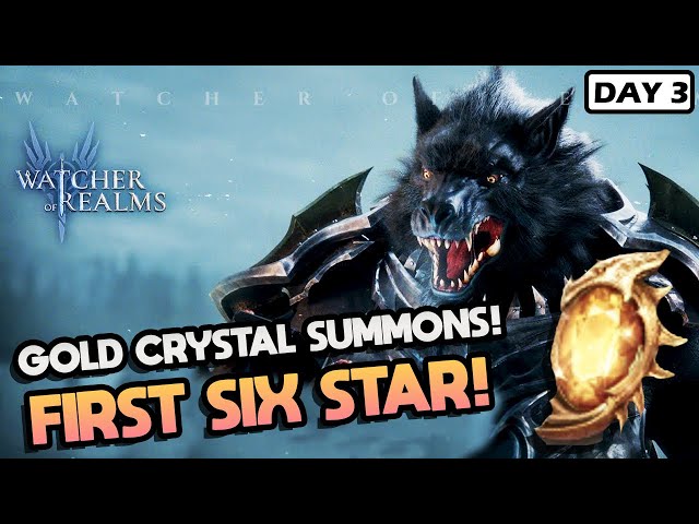 Our first SIX STAR! + Special Legendary Summoning Crystal || DAY 3 F2P || Watcher of Realms