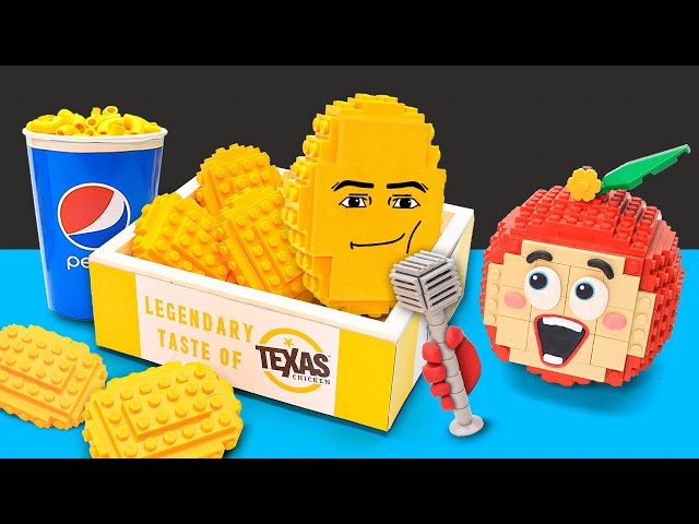 Gegagedigedagedago in the Lego Food World of Apu | Lego Food Stop motion Animation