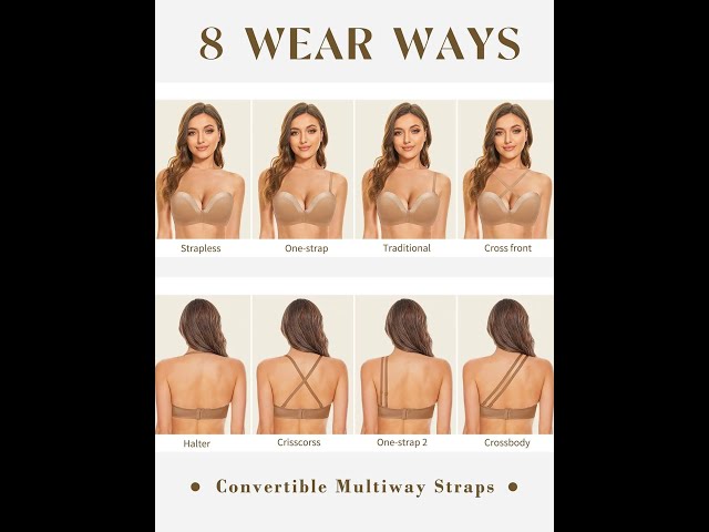 How to wear strapless bra？8 ways of one bra.