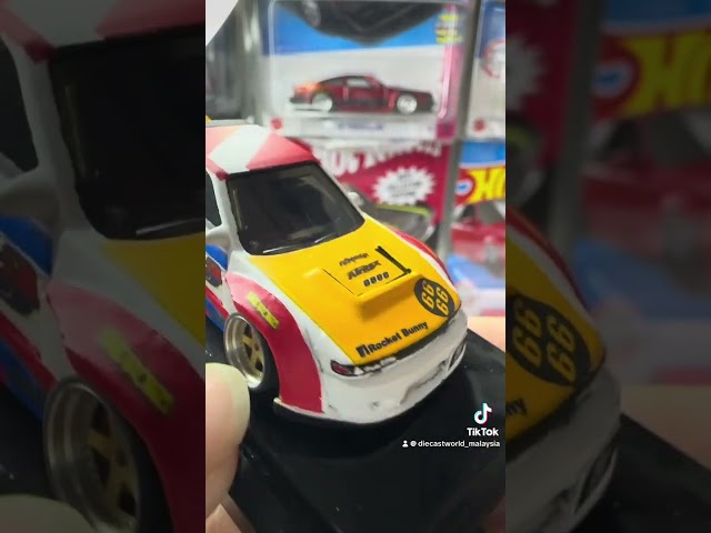 Hotwheels Custom Nissan Silvia S13 Rocket Bunny Unboxing & Review#hotwheels#nissan#pandem#silvia#s13