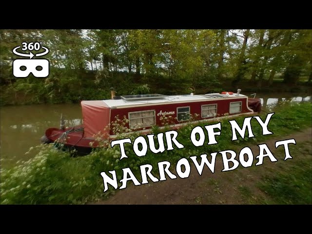 A Tour of my Narrowboat (VR / 360 Video)