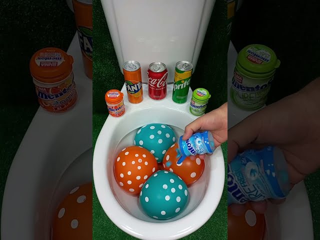 Will it Flush? - Colorful Candy vs Rainbow Water Balloons in Toilet