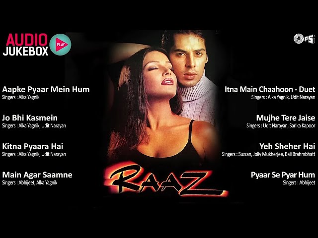 Raaz Movie All Songs | Audio Jukebox | Dino Morea | Bipasha Basu | Bollywood Movie Songs