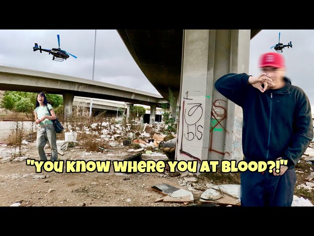 Skating Through the ABANDONED Streets of South Central LA ! (gang territory)