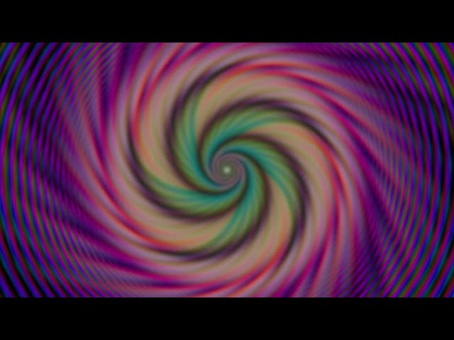 Expanding Five Pointed Spiral Patterns Hypnotic 1 hour 4K Background Video with Music