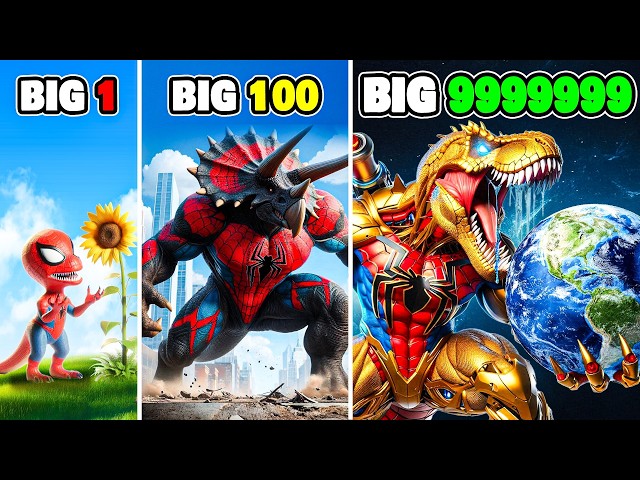 Upgrading to Biggest Dino SPIDERMAN