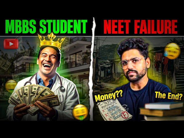 NEET *TOPPER vs FAILURE* | Dark Reality Of YouTube🤑💰