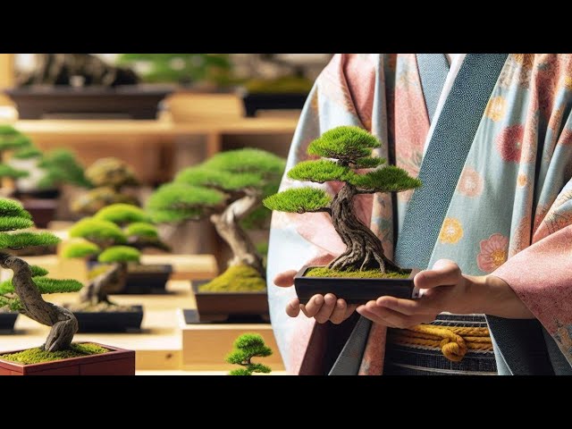 A paradise for bonsai enthusiasts with 300-year-old trees, discovering the beauty of art