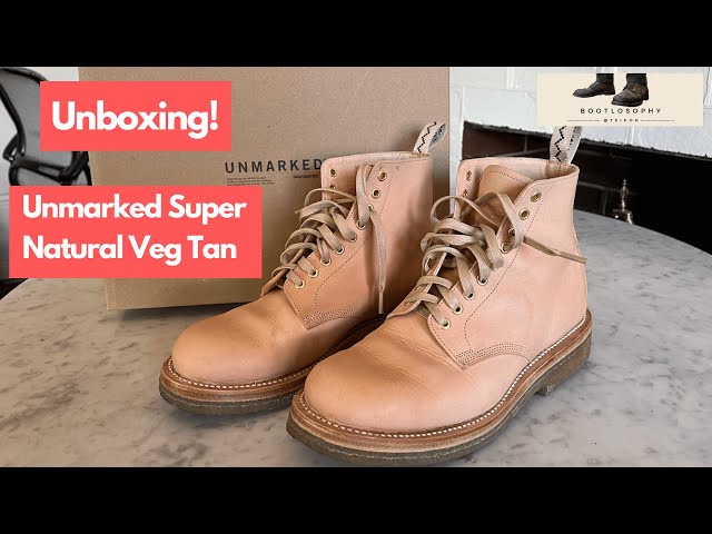 Unmarked Super Natural Boots Veg Tan - Unbox & First Impressions