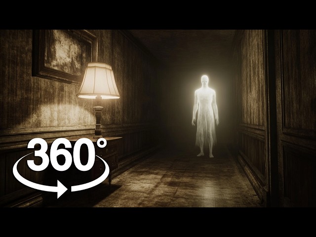 360° I Spent a Night in a Haunted House with Slender and Siren Head