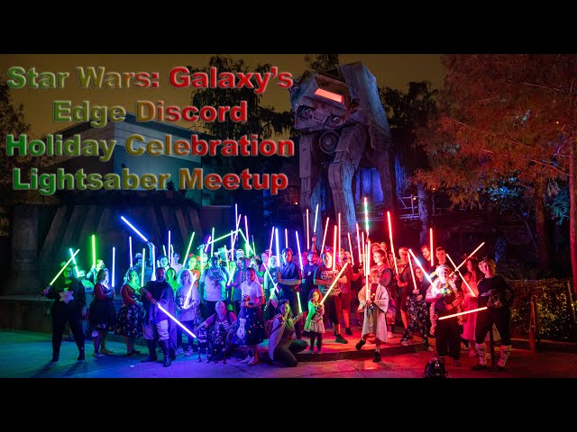 Star Wars: Galaxy's Edge Discord Dec 2022 Holiday Celebration Lightsaber Meetup VR180 3D 8K