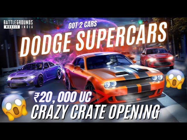 NEW DODGE SUPERCARS CRATE OPENING 😱😱| THE CRAZIEST CRATE OPENING🔥🔥 | BGMI.