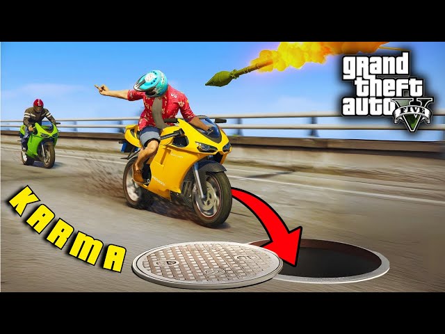 GTA V 100 Instant KARMA moments 😱😅🤣