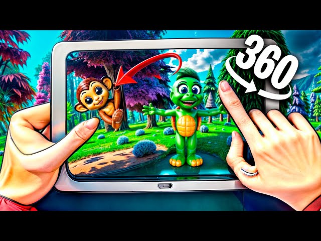 🌟Interactive Video: Find the Hidden Monkey 360º VR Video For Children