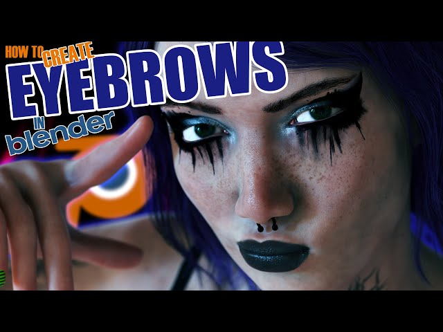 Blender Hair Cards Tutorial : How To Make Eyebrows