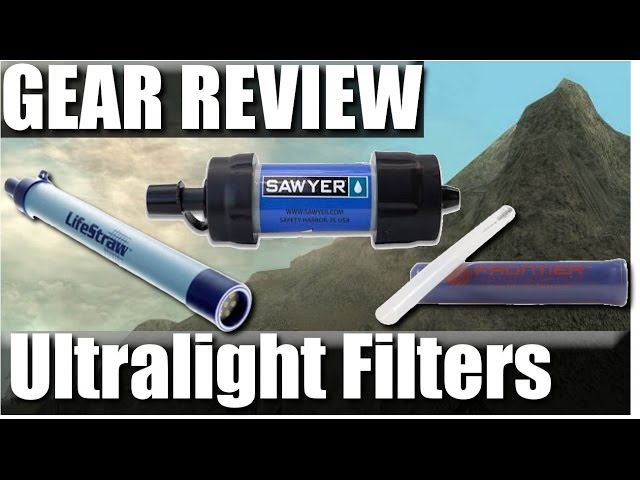 Ultralight Backpacking Water Filters: Sawyer mini squeeze vs. Lifestraw vs. Aquamira Review