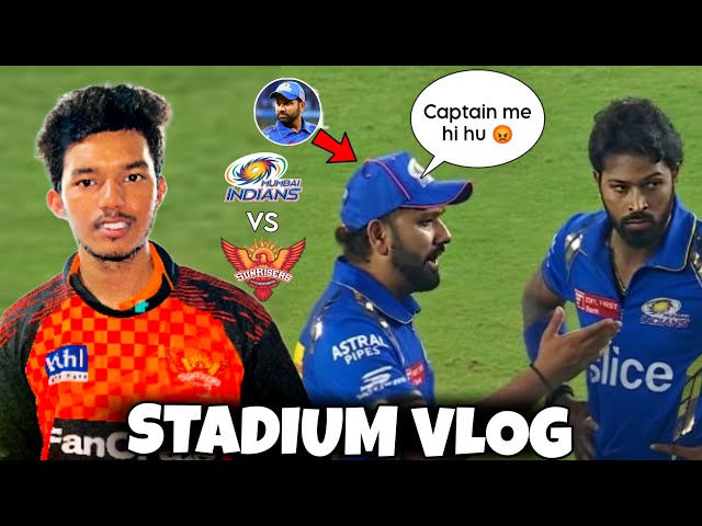 Frist Time Meet Rohit Sharma In Srh vs Mi Match || Stadium Vlog🥰||​⁠