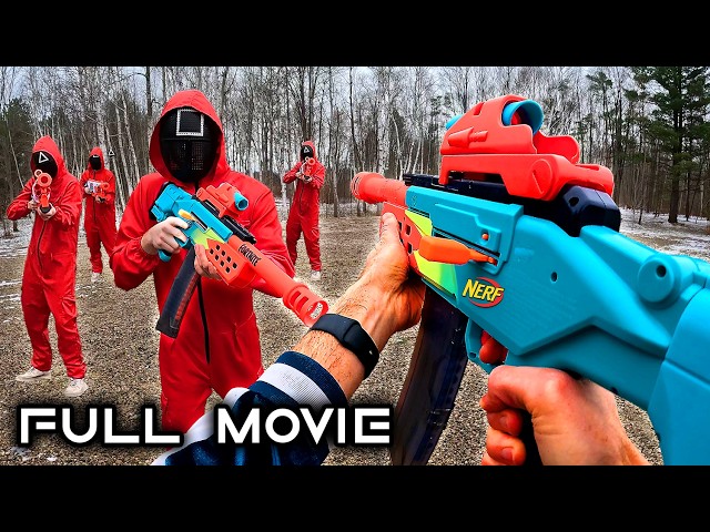 NERF WAR | SQUID GAMES BATTLE - Full Movie!