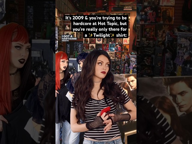 Trying to be hardcore at Hot Topic in the #2000s, but you’re really just a Twilight poser #nostalgia