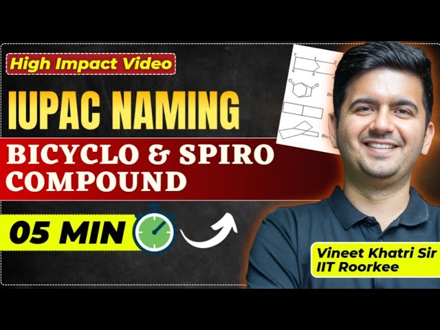 Concise Concept : IUPAC Nomenclature Bicyclo & Spiro Compounds | Class 11