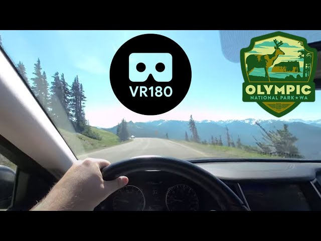 VR180 3D Hurricane Ridge Drive - Olympic National Park, Washington State, USA 4K