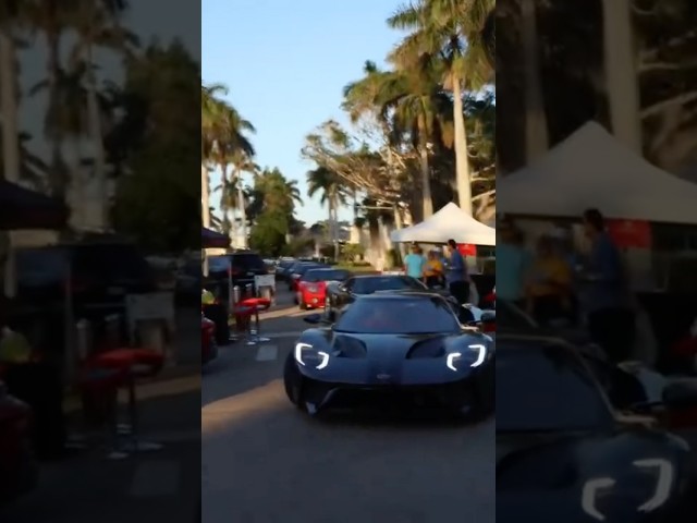 Over 100 Ford GT’s pulling into Cars on 5th! #shorts