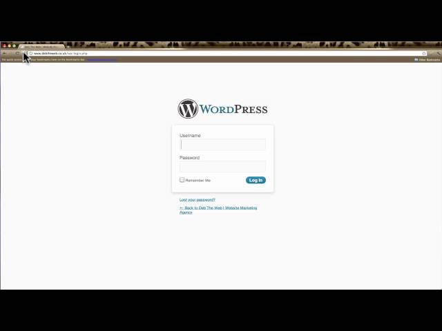 WordPress for Beginners Tutorial - How to Login and Log out