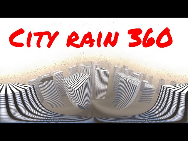 ASMR 360 Mega city rain sound relax sleep study meditation lofi - oddly satisfying videos