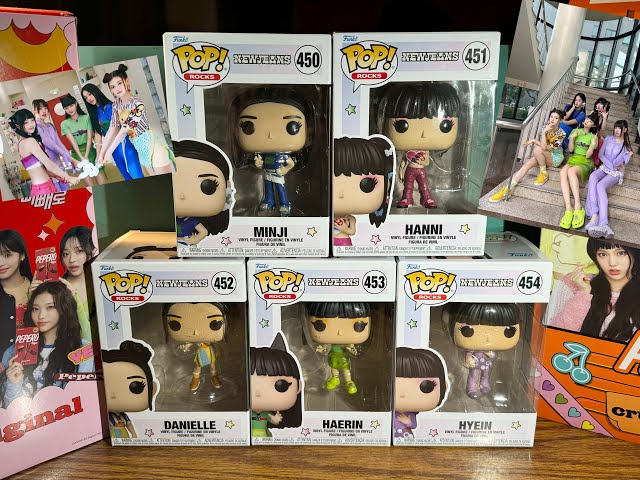 Funko Pop! Rocks NEWJEANS njz FIGURE SET! Minji Hanni Danielle Haerin Hyein! K-POP! New Jeans