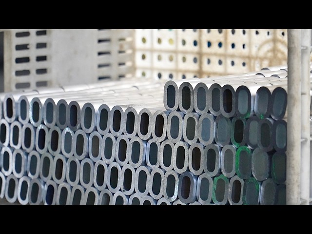 The magical process of turning aluminum rods into aluminum sleeves, real shots from  Chinese factory