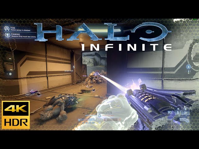 Halo: Infinite - Multiplayer gameplay 2024 - Firefight (No commentary) 4K 60FPS HDR