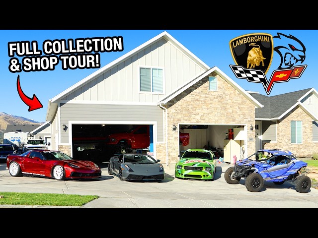 Full Tour of My Diverse Car Collection (5000hp+) & Home Shop!