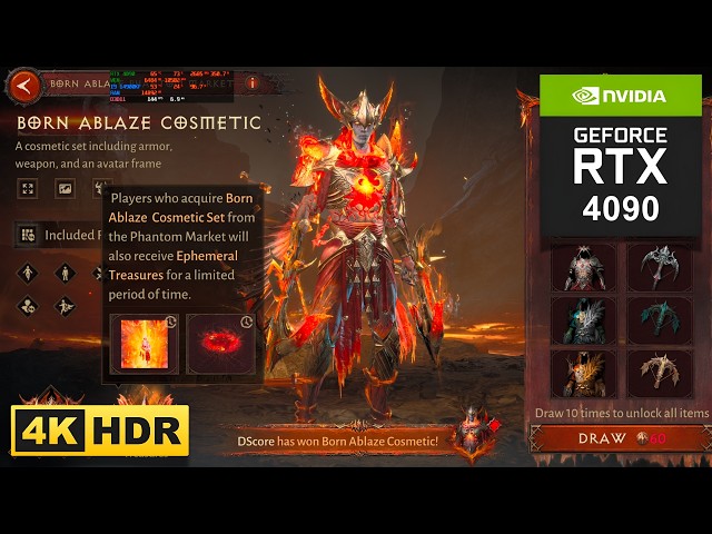 Diablo Immortal : RTX 4090 24GB (Maximum Settings) | 4K HDR