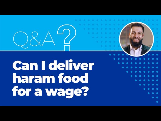 Can a muslim deliver haram food for a wage?