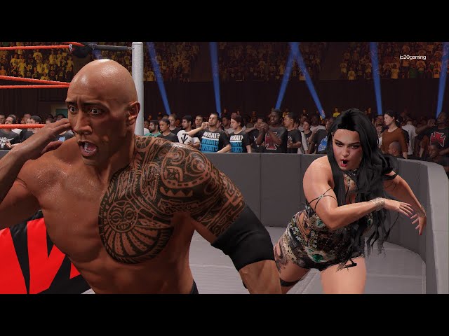 Live WWE 2K24 | The Rock vs Indian Female Wrestler | WWE Smackdown Today Fight #shorts