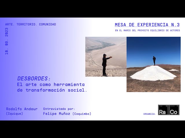 Mesa de experiencia N.3. Equilibrio de Actores  - Felipe Muñoz entrevista a Rodolfo Andaur -