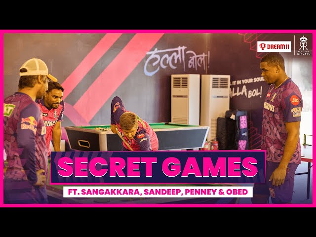 Secret Games ft. Sangakkara, Sandeep, Penney & Obed | Pool Table Challenge | Rajasthan Royals