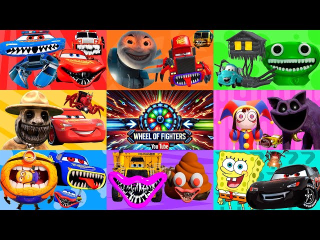 MIX EPIC MONSTER BATTLE ! McQueen Exe, Bus Eater, Six Headed Fura Eater, Lighth Head, Scary Thomas!!