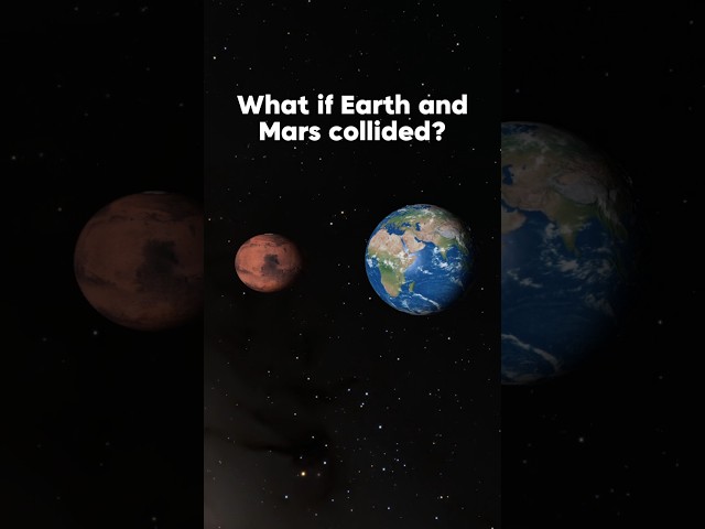 What if Earth and Mars collided? #space #spacesim #universe