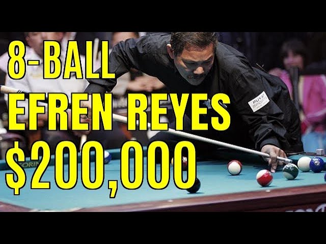 *Magical* EFREN REYES vs MIKE SIGEL $200,000 8-BALL