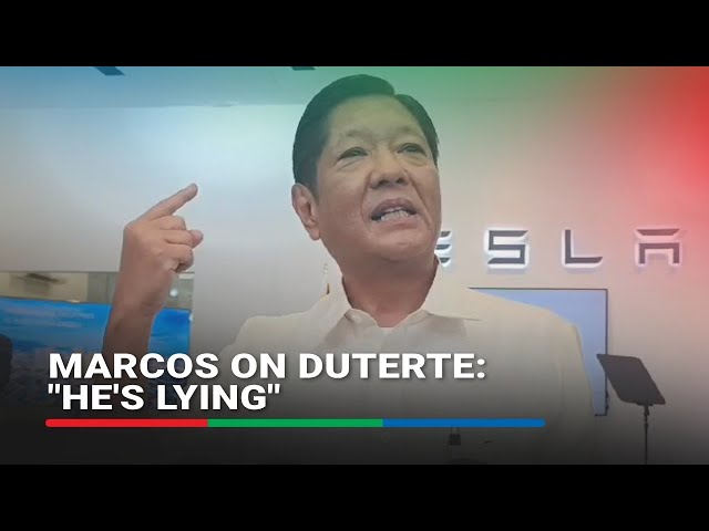 Marcos says ex-President Duterte is 'lying' over alleged irregularities in 2025 national budget