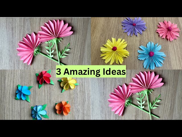 How to make Paper Flowers | Easy Flower Making | DIY Paper Flowers