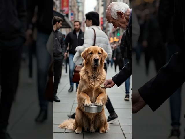 A Beggar and His Loyal Dog's Heartfelt Moment #animals #dogs #bonding