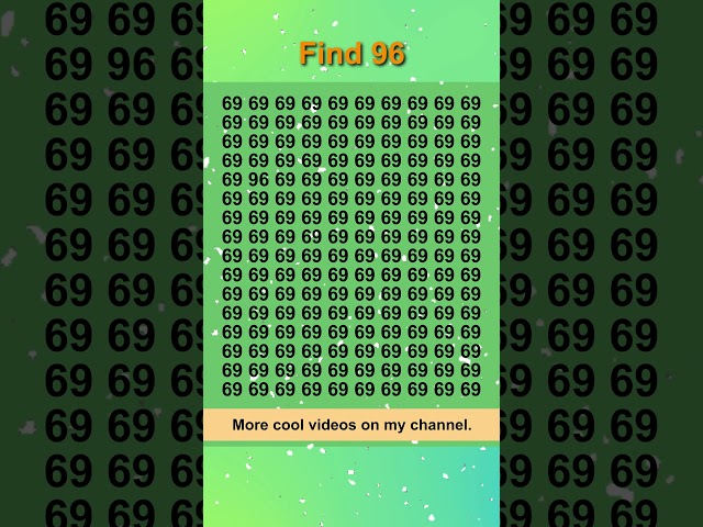 Eazzy puzzle. Find number 96. Winter Edition