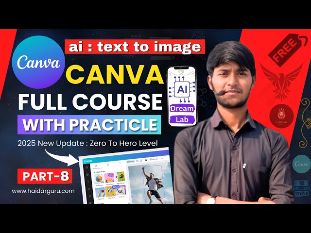 Canva me  ai ka use kaise kare | canva me dream lab ka use kaise kare | canva ai tool | class-8