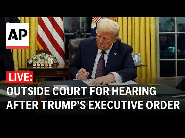 LIVE: Outside Seattle court for hearing after Trump’s cancellation of birthright citizenship