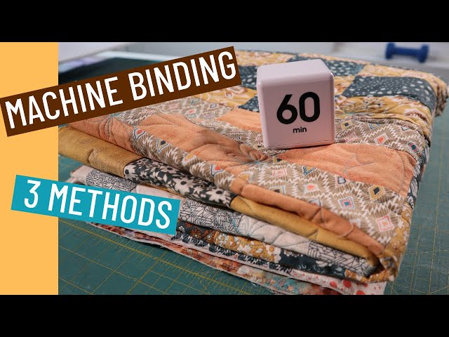 💥  HOW TO BIND YOUR QUILT ON A SEWING MACHINE BINDING 3 METHODS