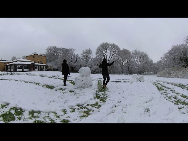 how we build snowman 360 video